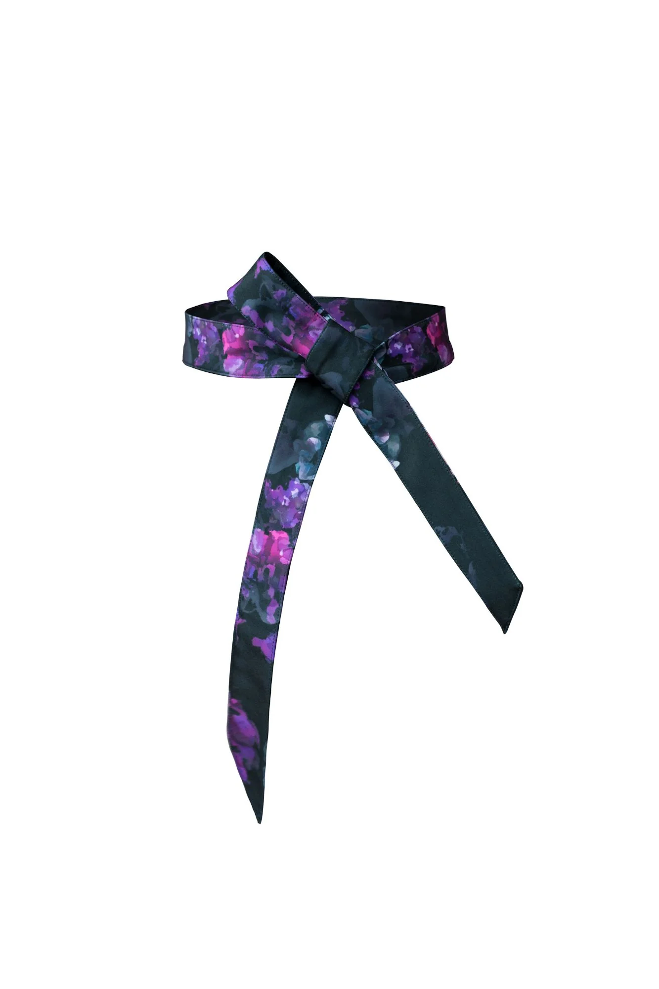 Black Belt with Purple Flowers | Hortense