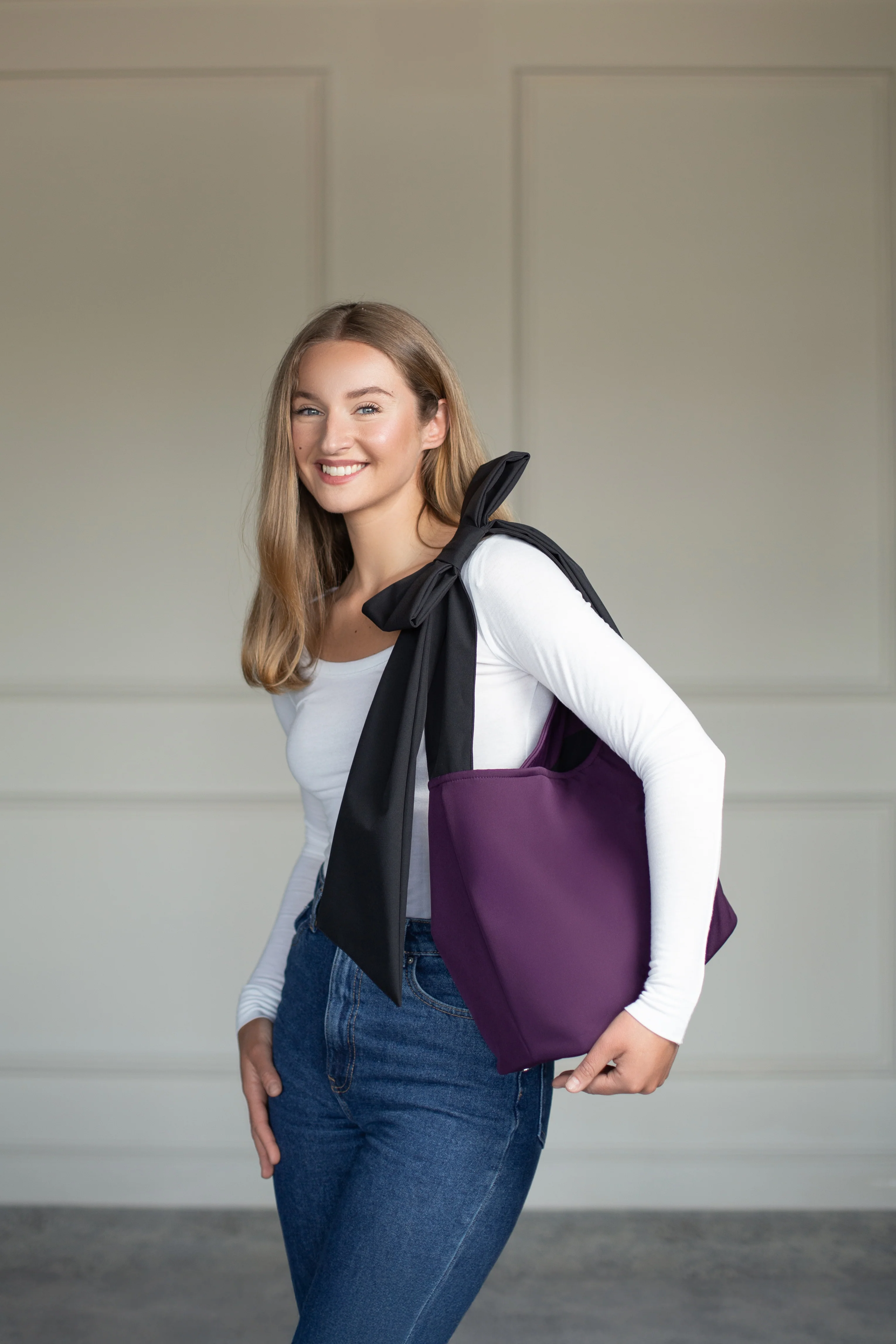 Bow Tote Bag | Sugar Plum - Image 2
