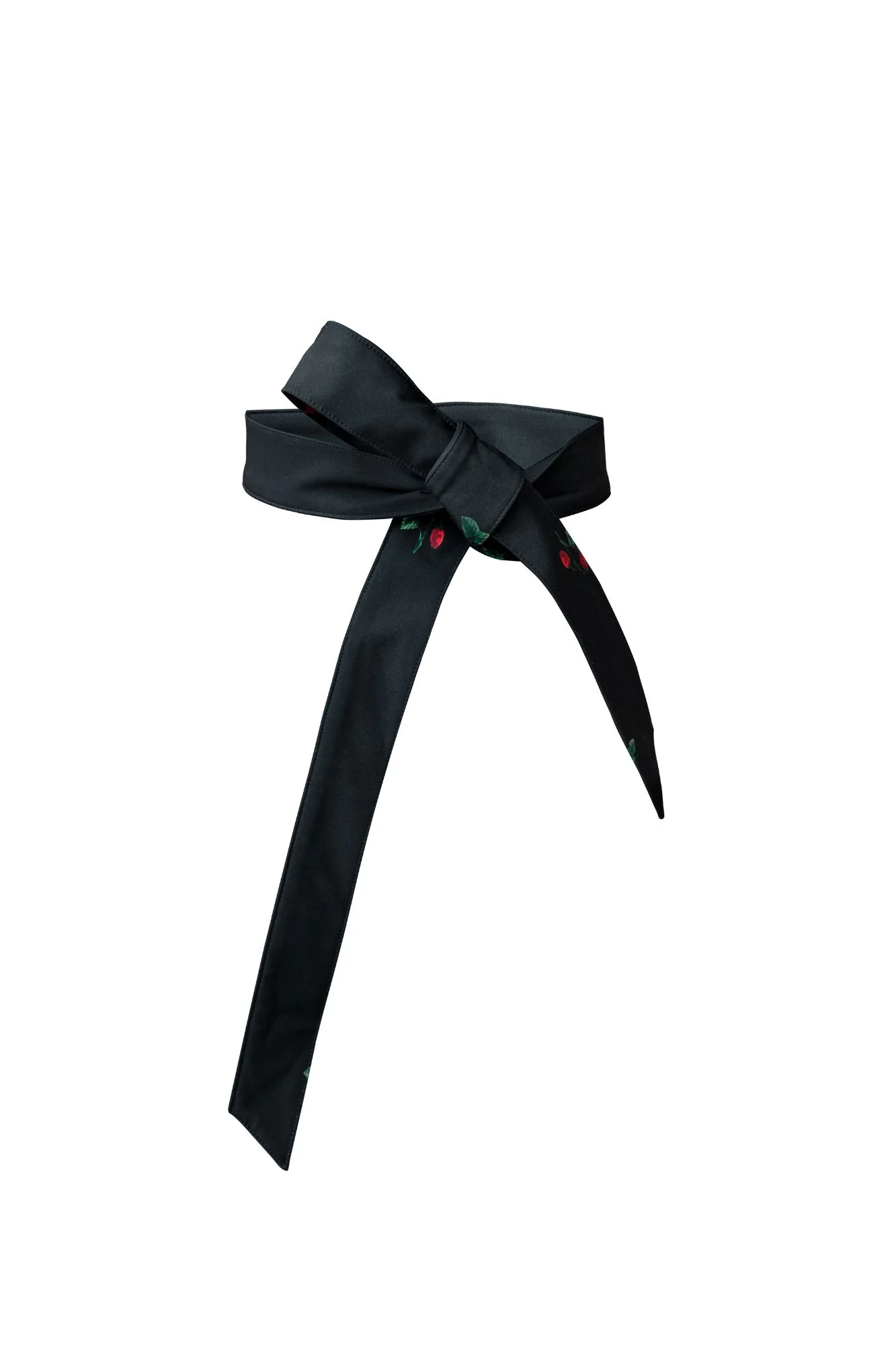 Black Belt with Cute Strawberry Print | Wild Strawberry