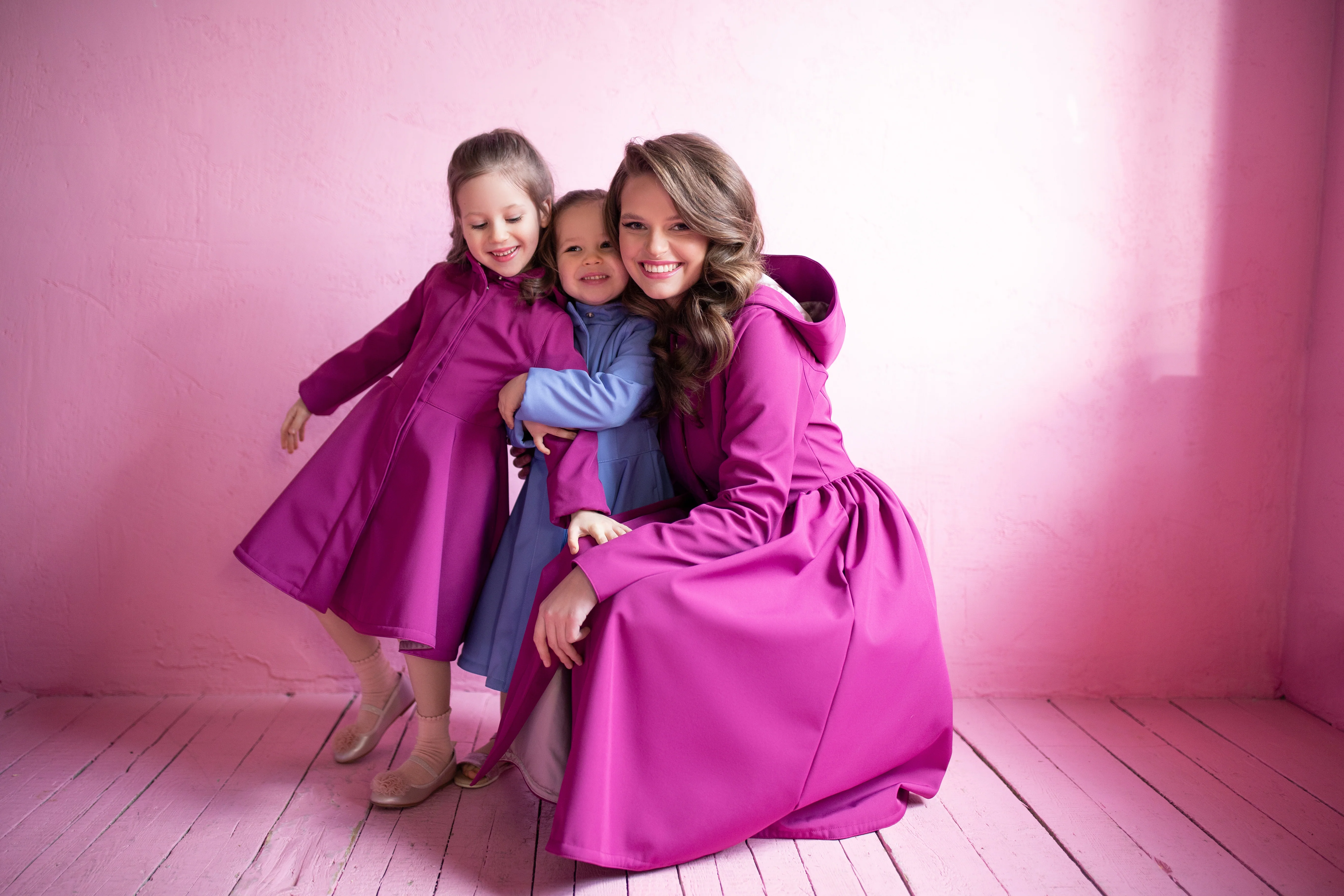Girls' Bright Pink Coat with Hood | Raspberry Dream - Image 6