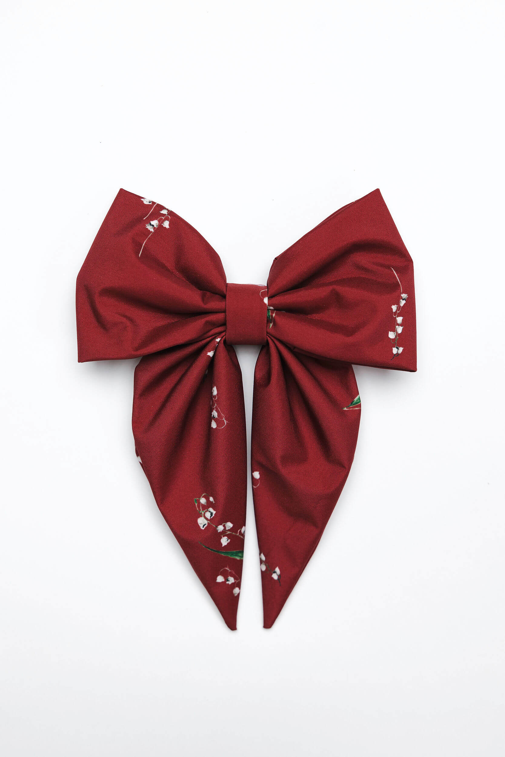 Hair Bow Clip I Crimson Lily