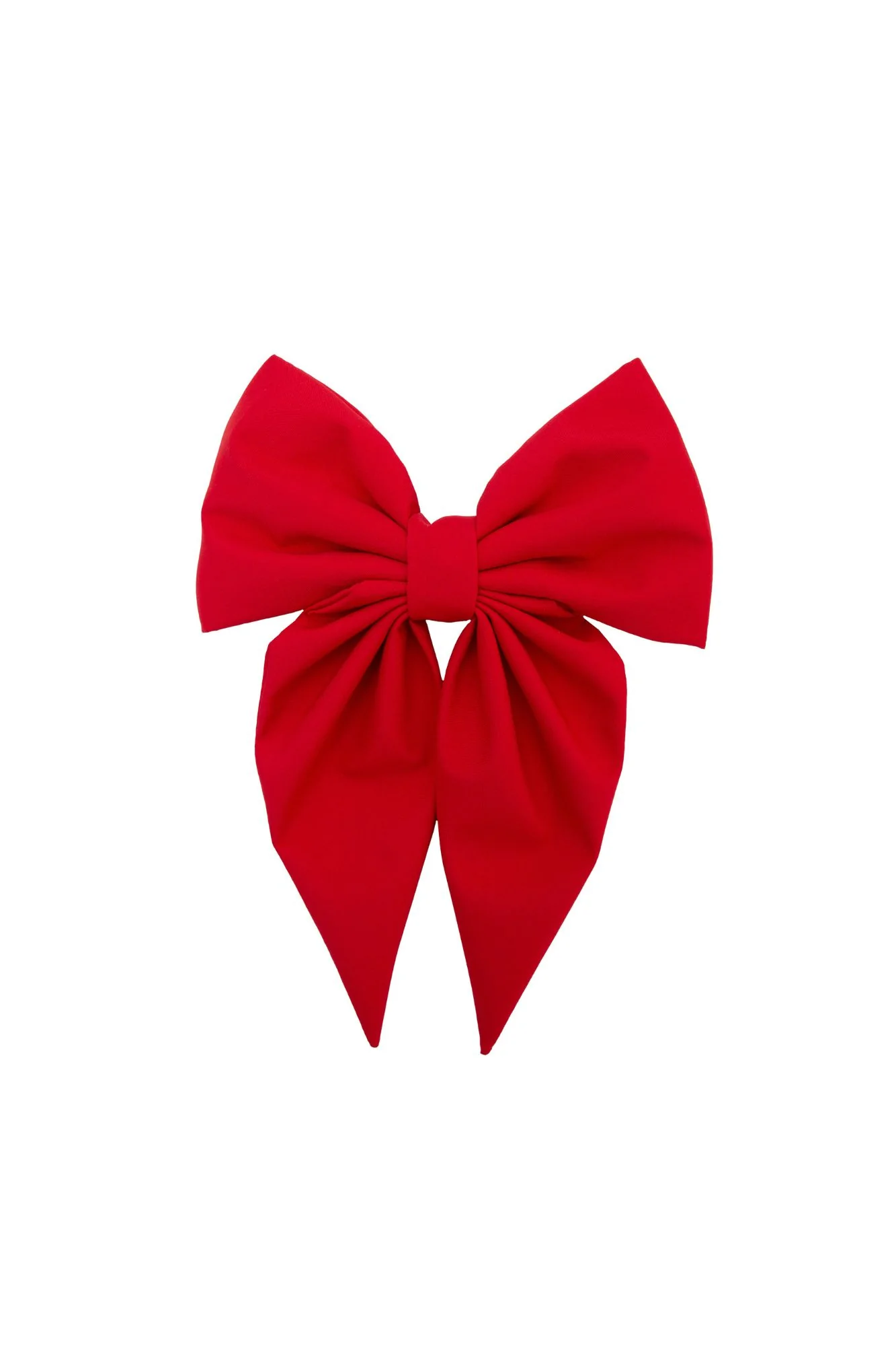 Hair Bow Clip | Poppy Red