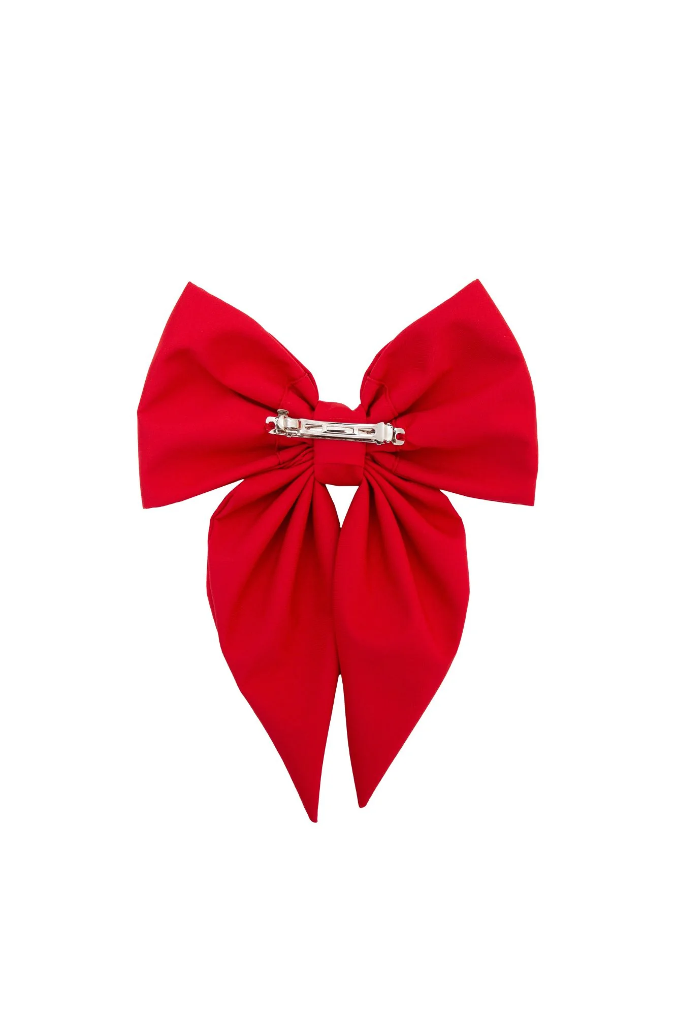Hair Bow Clip | Poppy Red - Image 4