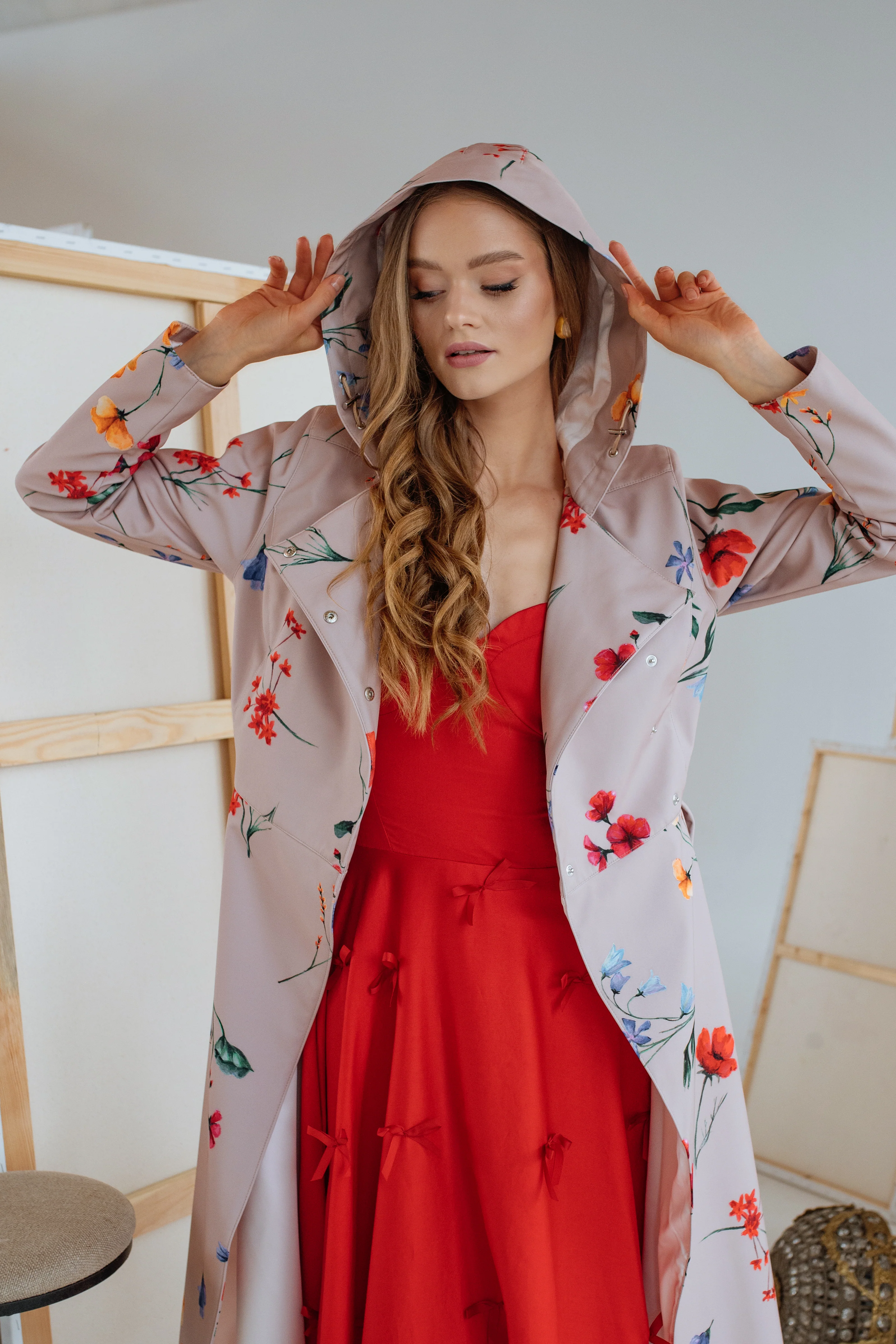 Fit and Flare Dress in Red | Little Red Bows - Image 8