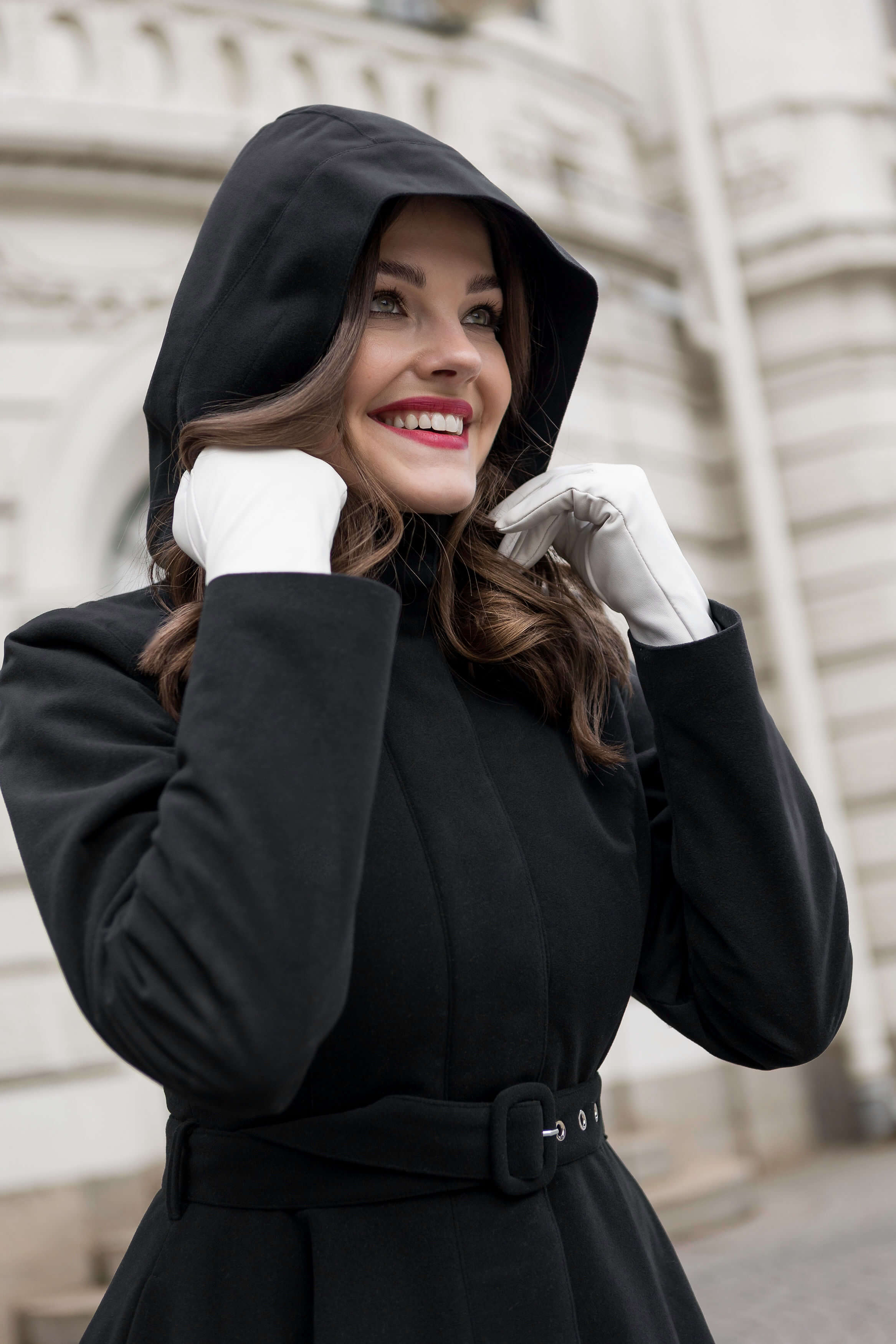 Warm Women’s Single Breasted Fit and Flare Coat | Obsidian Frost - Image 8