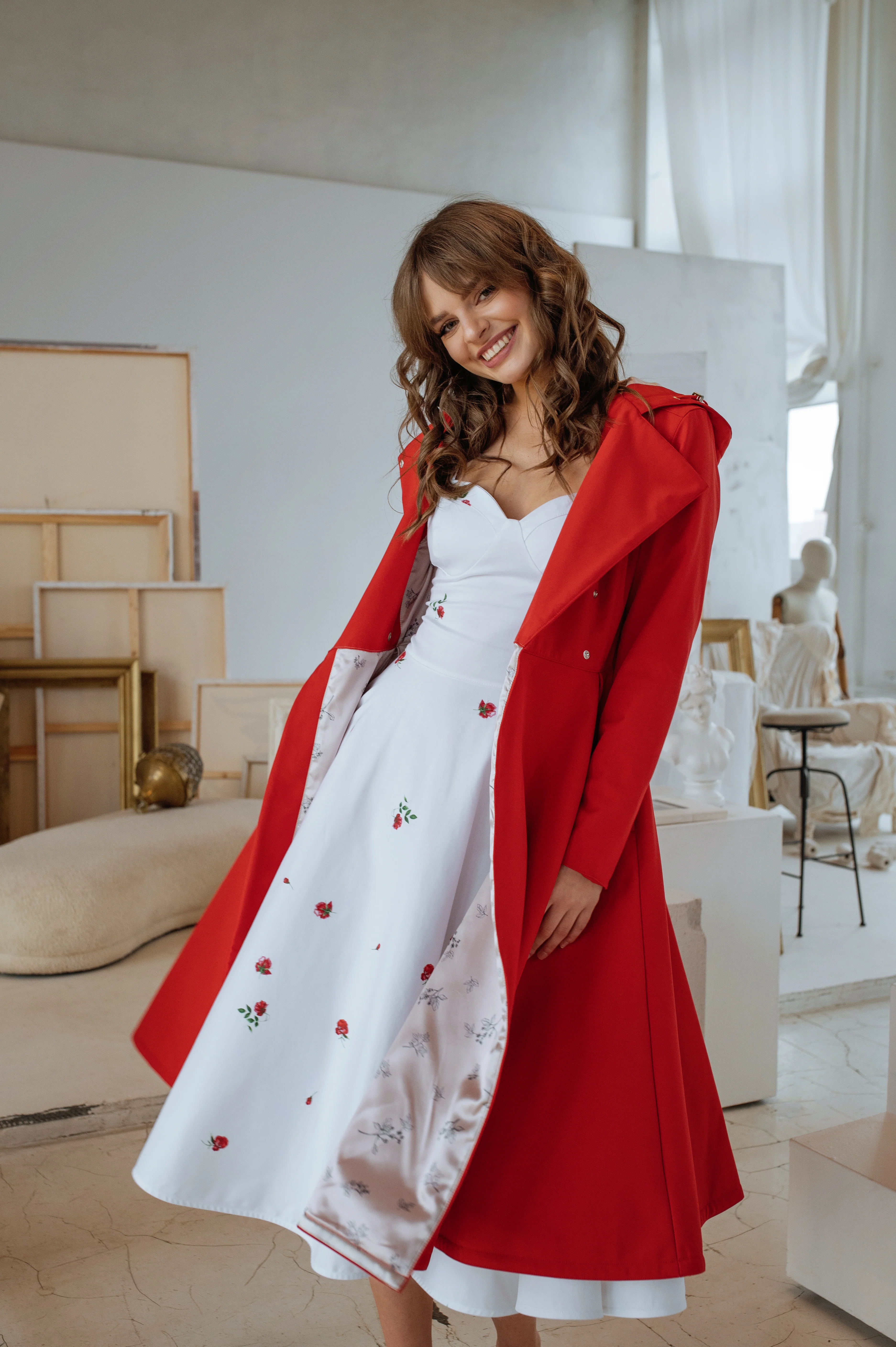 Fit and Flare Dress in White | Petite Fleur - Image 10